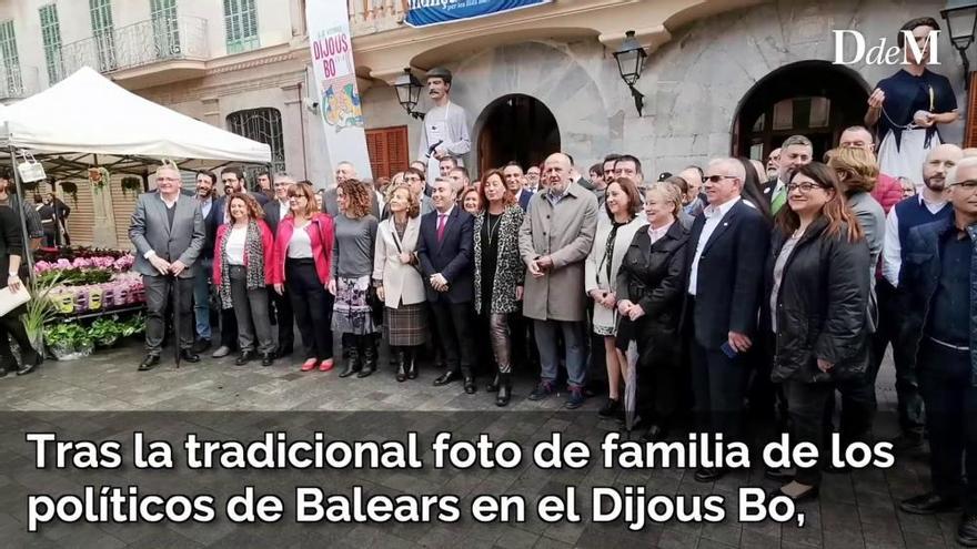 Los políticos de Balears se concentran en el Dijous Bo