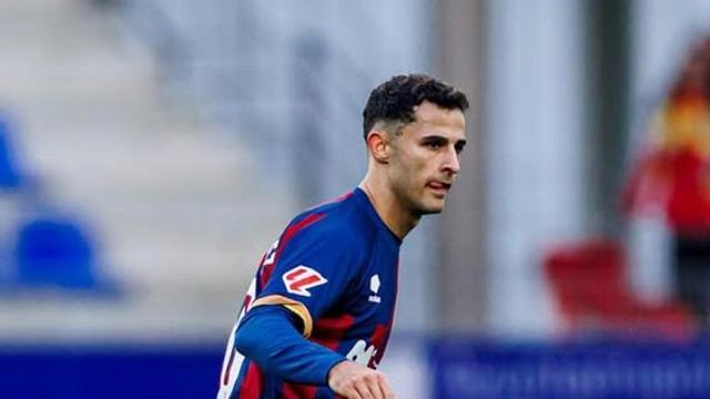 Jesús Álvarez, en un partido de este curso con la SD Huesca.