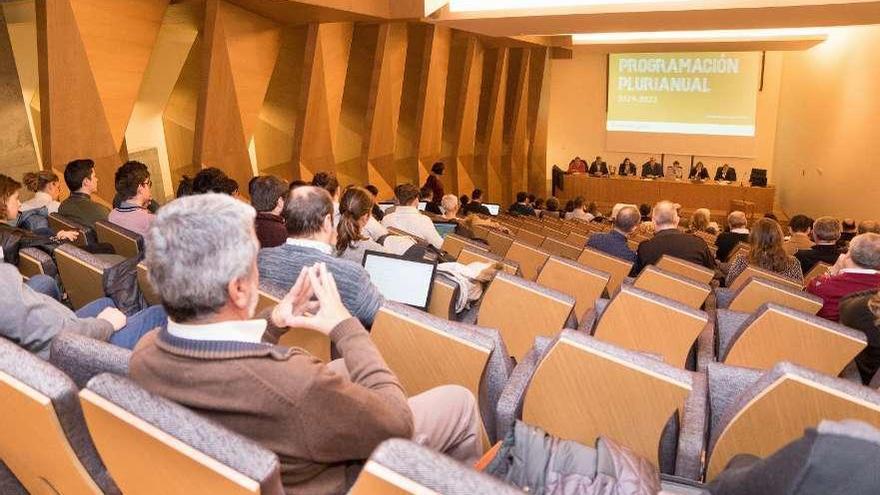 El claustro celebró ayer en el campus su última sesión del año. // Paula Fariña