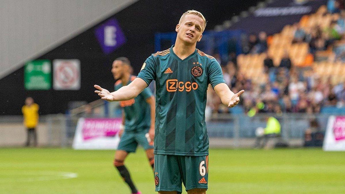 Van de Beek jugó el que pudo ser su último partido con el Ajax