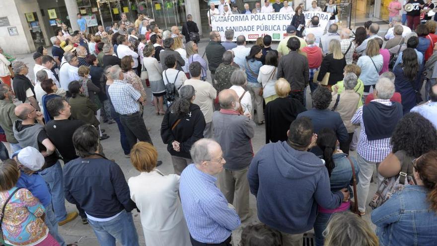 Una protesta de SOS-Sanidade Pública en A Coruña.