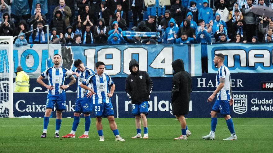 El Málaga CF sufre vértigo en 2025