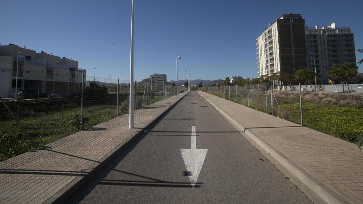 Una calle del PAI Fusión de Sagunt.