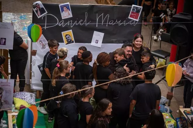 Día del libro en el CEIP Tíncer con Daniel María