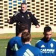 David Navarro, durante un entrenamiento del Real Zaragoza en la Ciudad Deportiva.