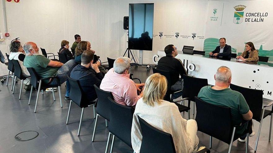 Crespo y Blanco, en la reunión con hosteleros y productores.
