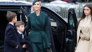WASHINGTON, DC - JANUARY 20: Ivanka Trump, daughter of U.S. President-elect Donald Trump, arrives with her family for services at St. Johns Church on January 20, 2025 in Washington, DC. Donald Trump takes office for his second term as the 47th president of the United States. Scott Olson/Getty Images/AFP (Photo by SCOTT OLSON / GETTY IMAGES NORTH AMERICA / Getty Images via AFP)