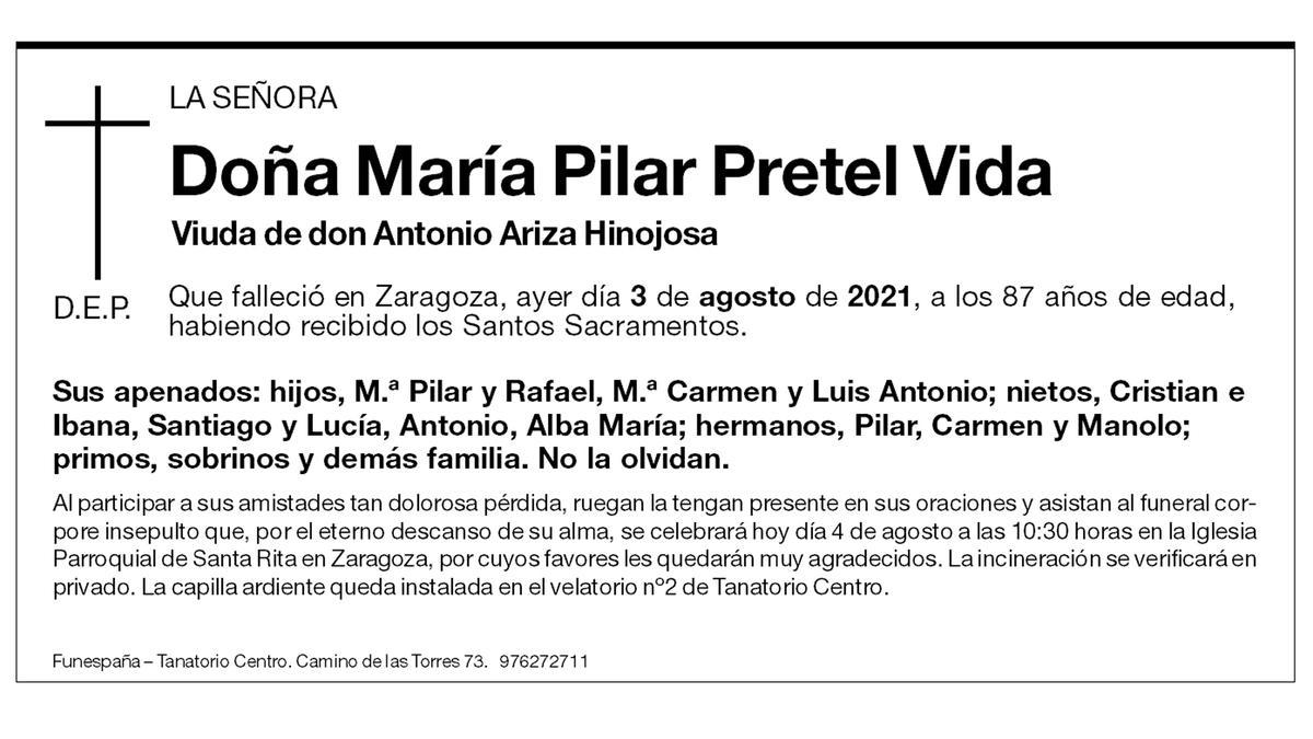 María Pilar Pretel Vida