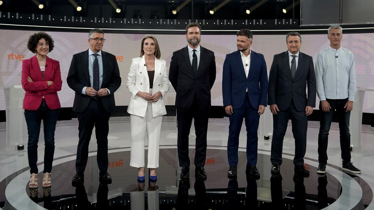 El debate a siete de los portavoces para las elecciones del 23J