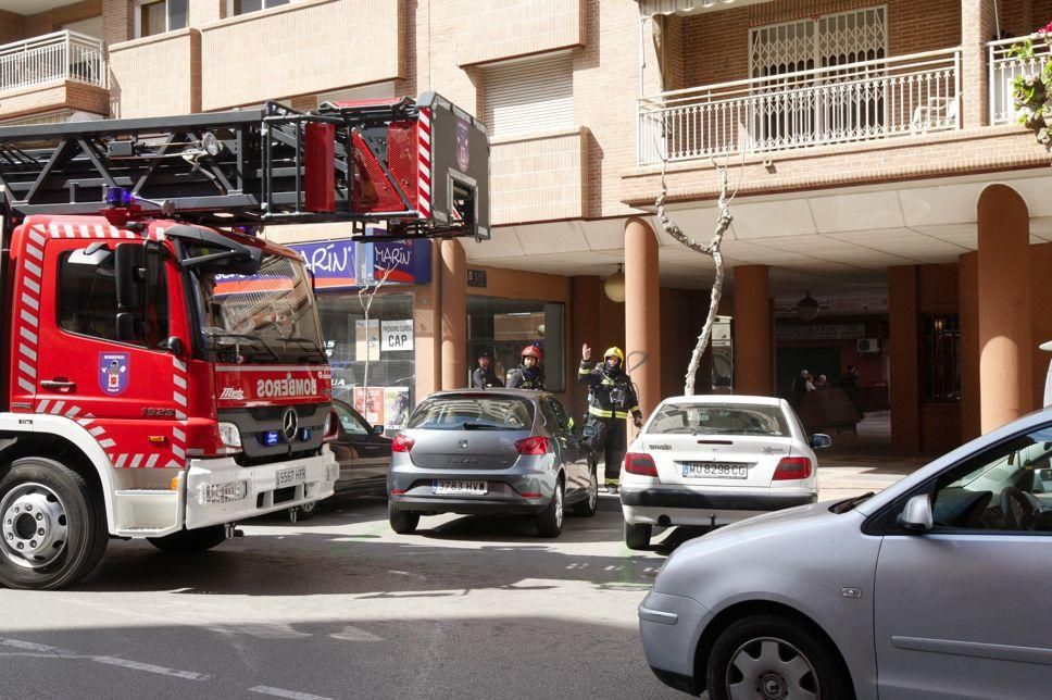 Incendio en una casa en San Antón