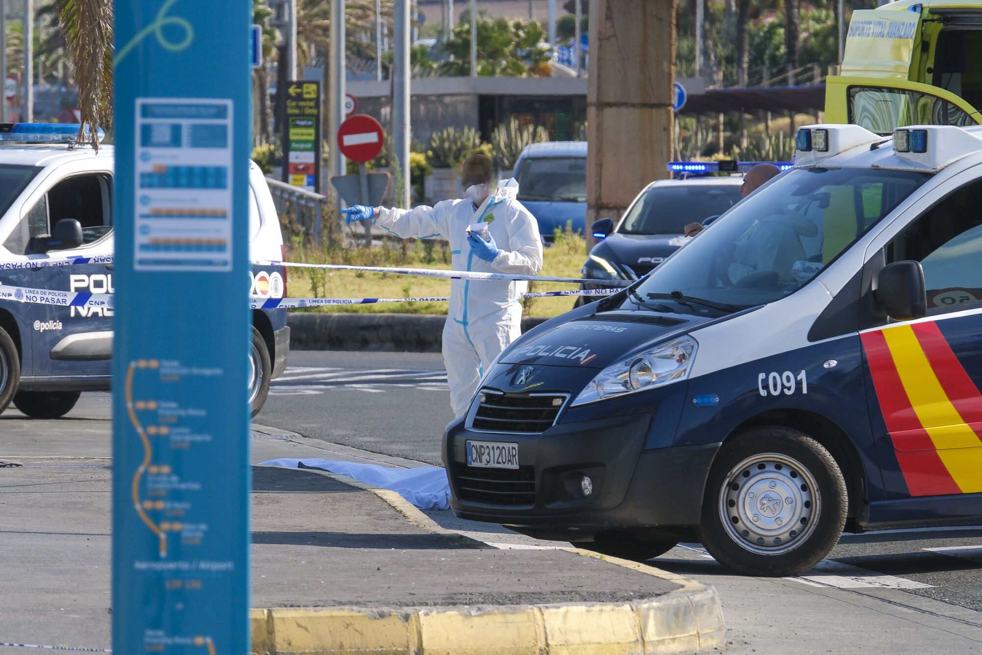 Muerto por disparo de la Policía Nacional en el aeropuerto de Gran Canaria