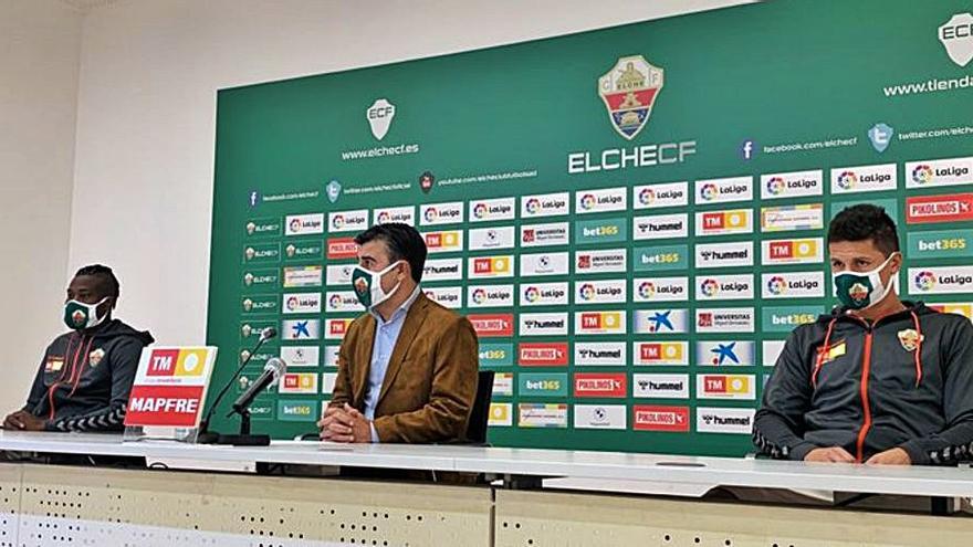 Nico Rodríguez, ayer, en la sala de Prensa del Martínez Valero.