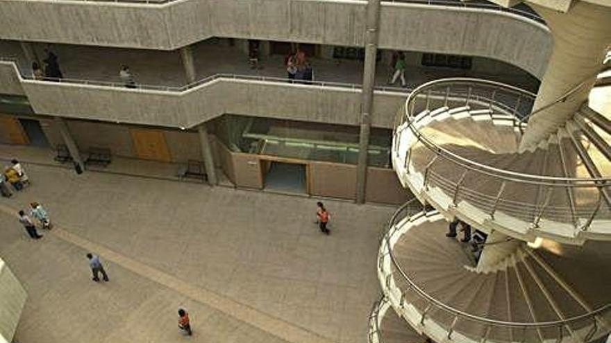 Interior de los juzgados de A Coruña.