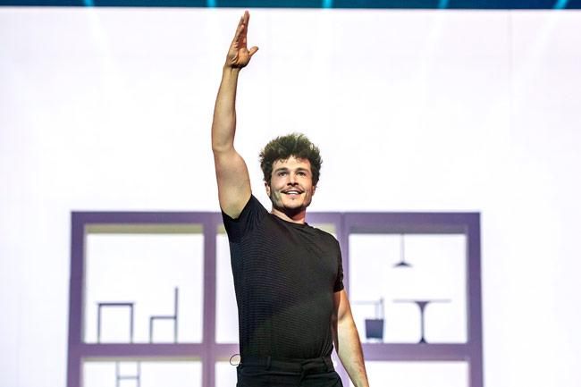 Miki, en su segundo ensayo en Tel Aviv para Eurovisión