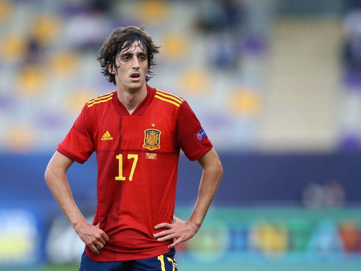 Bryan Gil, en el partido entre la Selección Española Sub21 y Portugal