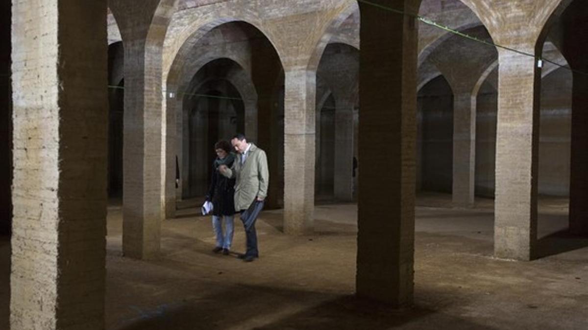 Antiguo deposito de aguas del Rei Sant Martí, en Sarrià Sant Gervasi.