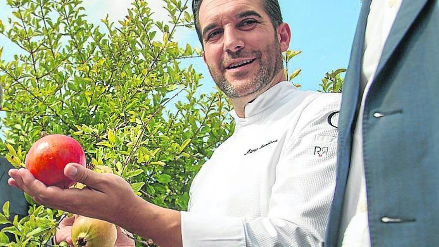 El chef Mario Sandoval, ayer, en Elche.