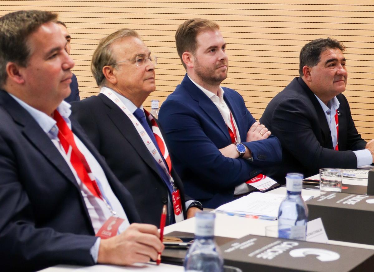 Alfonso Corbalán, Patricio Valverde, Federico Miralles y José María Martínez.