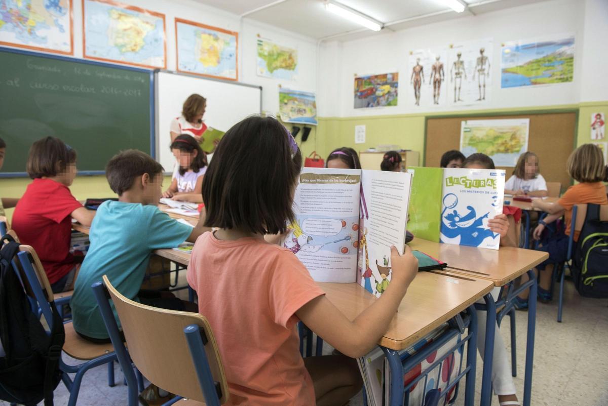 Varios alumnos en una clase de Primaria, en una imagen de archivo.
