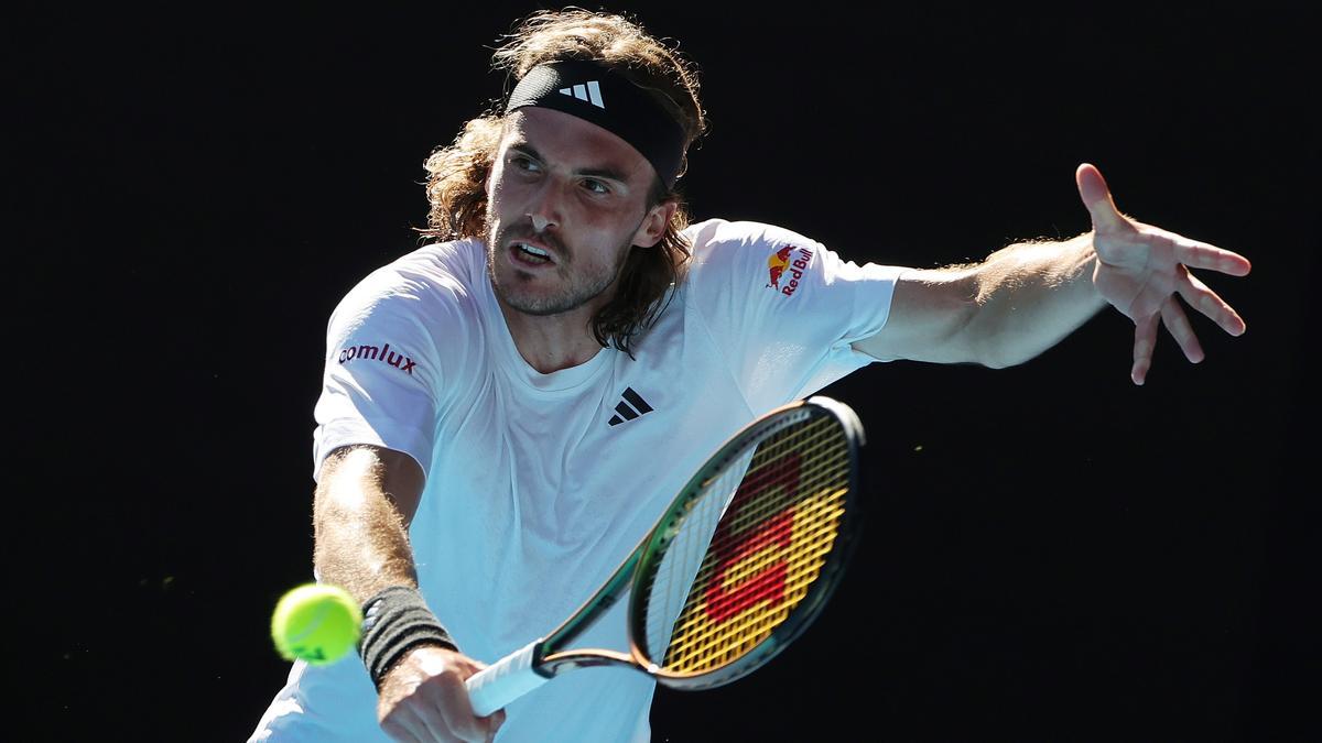 Tsitsipas durante el partido.