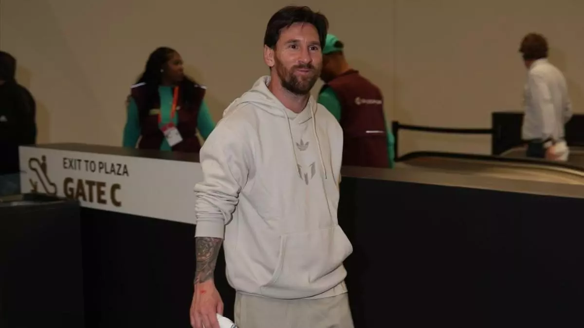 Messi, en el Caesars Superdome para seguir la SuperBowl