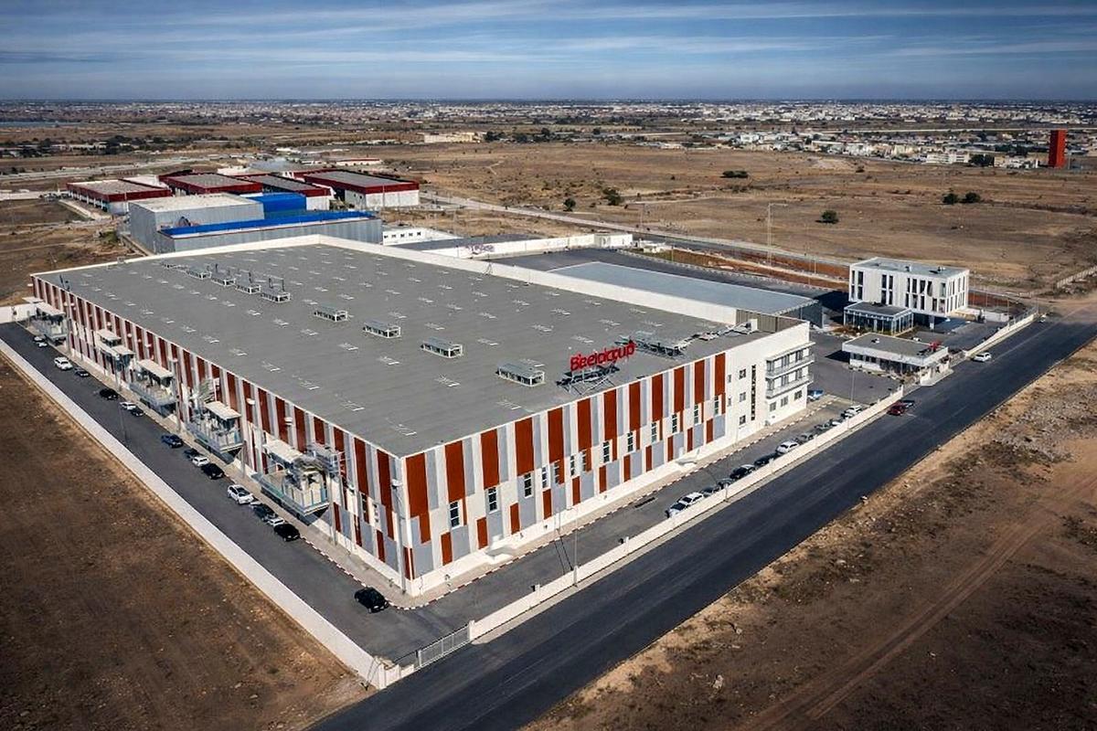 Fábrica de la empresa Biscoland en un polígono industrial cercano a Casablanca, en Marruecos, recién adquirida por Adam Foods.