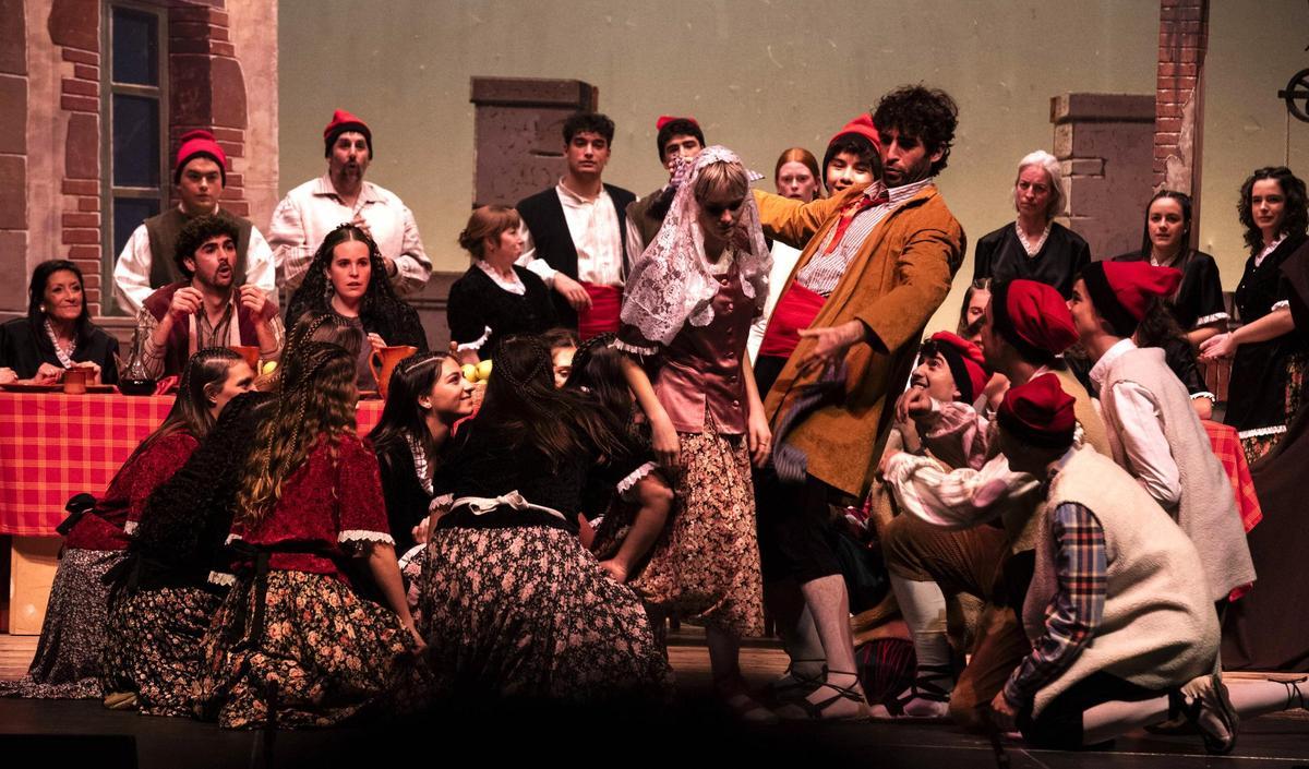 Una escena dels Pastorets de Berga en la funció del passat 3 de gener