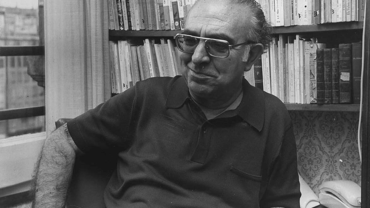 Manuel Sanchis Guarner, autor de "La ciutat de València", que este año cumple medio siglo de su publicación.