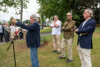 Inauguración del parque Rafael Castor Casalderrey en Bastiagueiro