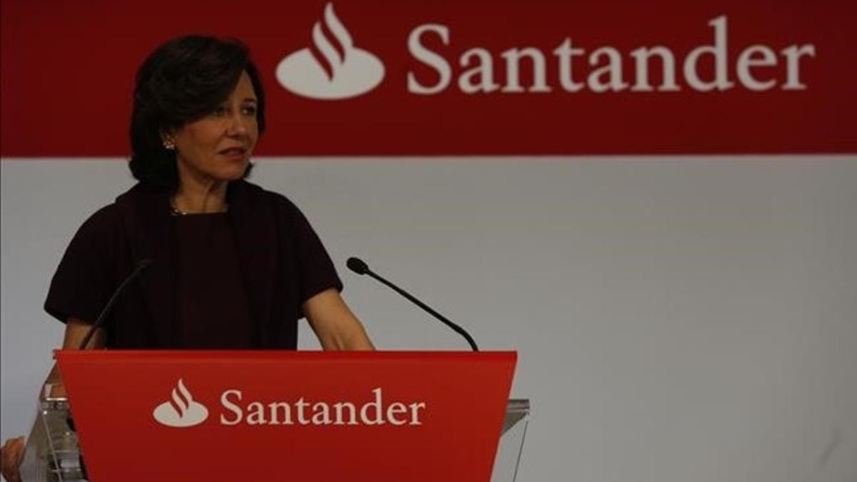 Ana Patricia Botín, presidenta del Banco Santander, en Madrid.