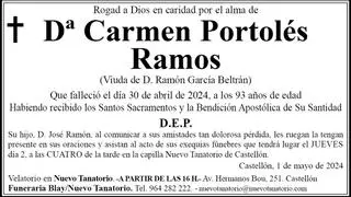 Dª Carmen Portolés Ramos