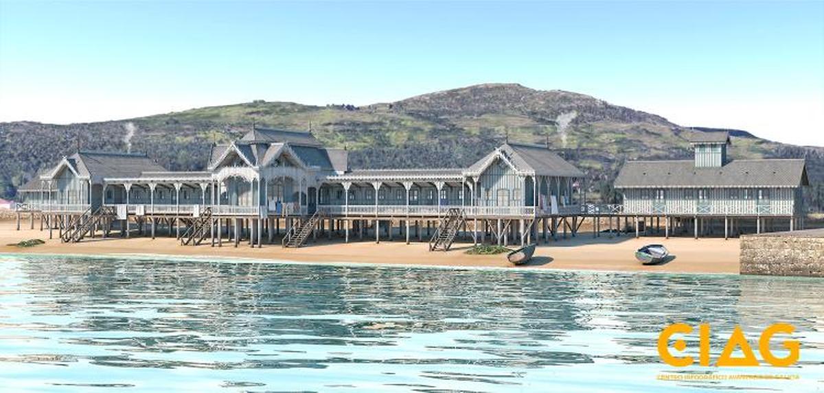 Balneario de La Concha, en Vilagarcía