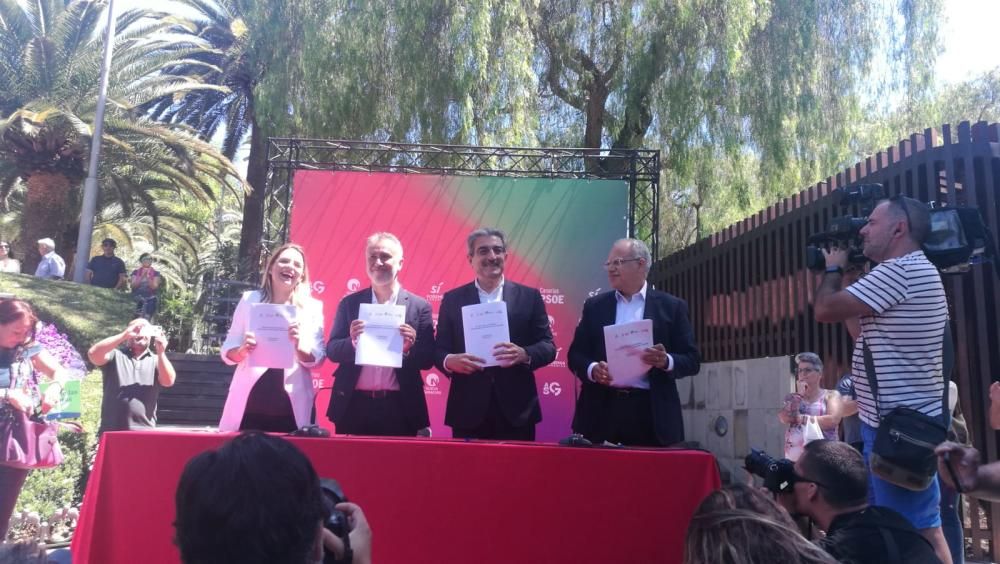 Firma del 'Pacto de Progreso' para Canarias