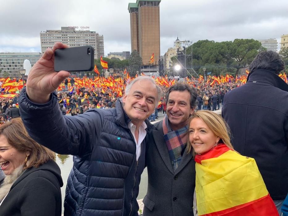 Políticos mallorquines en la protesta de Madrid