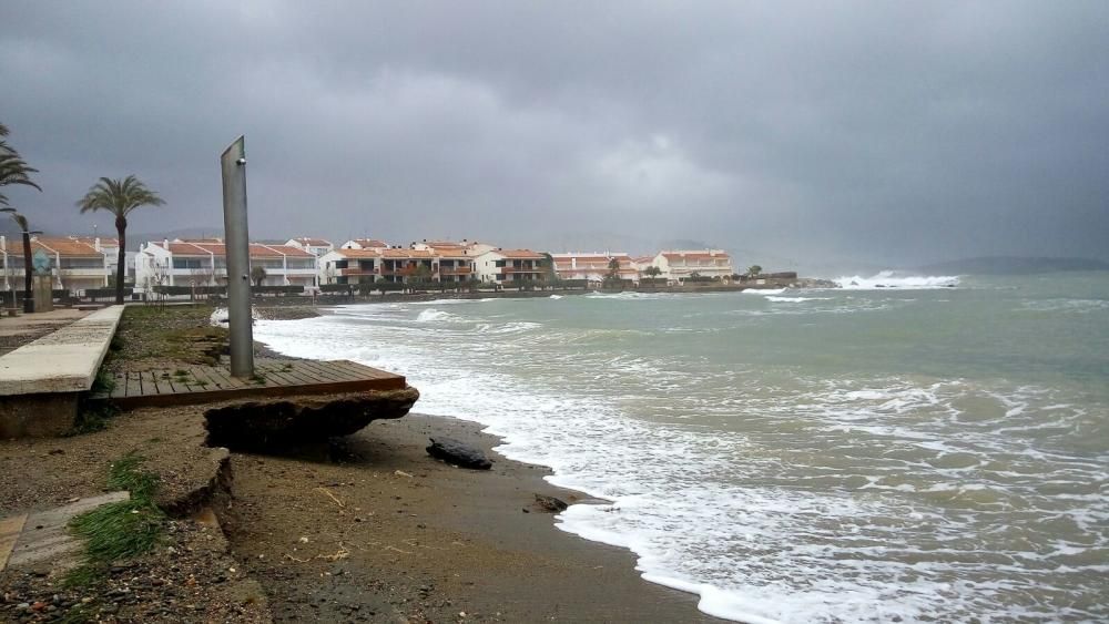 Llevantada a la costa de l'Alt Empordà 1-M