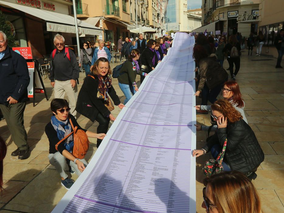 Manifestación contra la violencia de género en Málaga