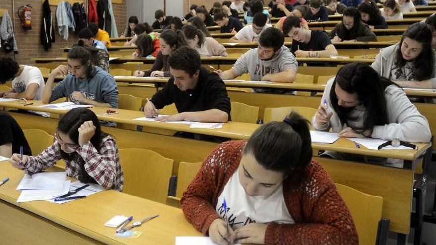 Examen de la ABAU, el pasado año.