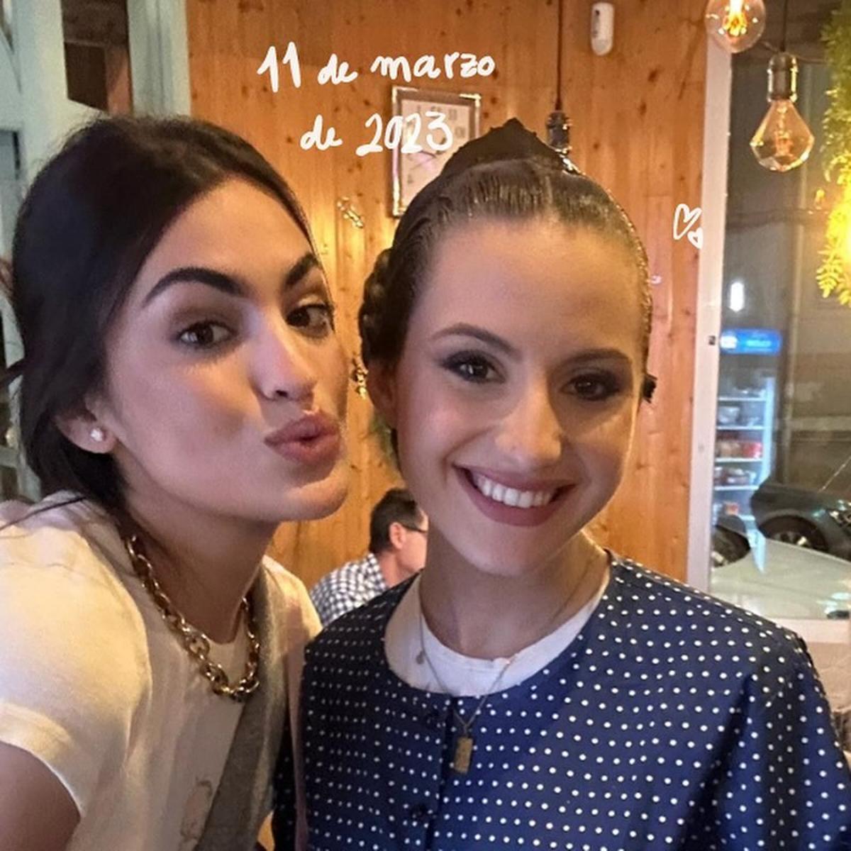 Marta Lozano y María Estela, en marzo de 2023