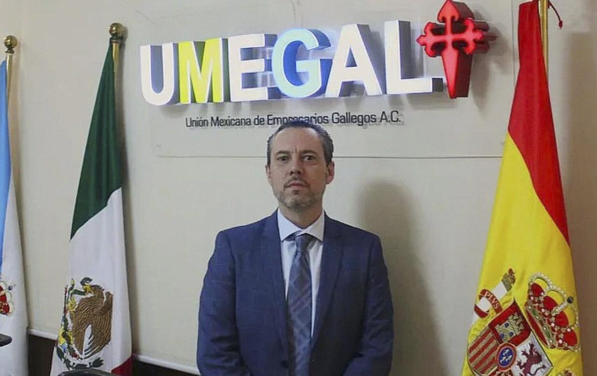 Manuel Hermida, presidente de la Unión de Empresarios Gallegos en México