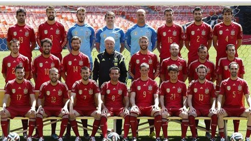 Fotografía oficial de la selección para el Mundial 2014