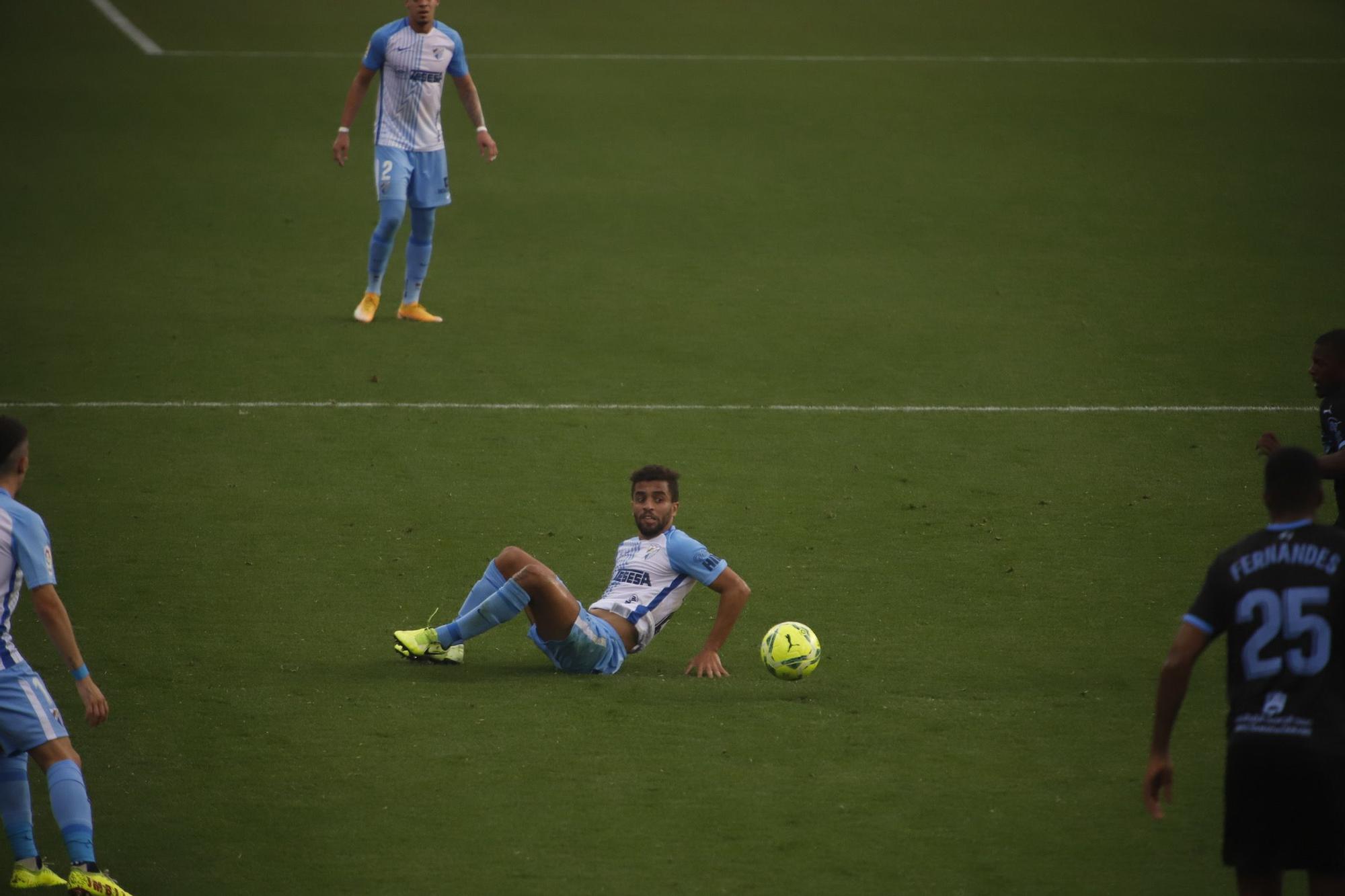 Partido de la Liga Smartbank entre el Málaga CF y el Almería