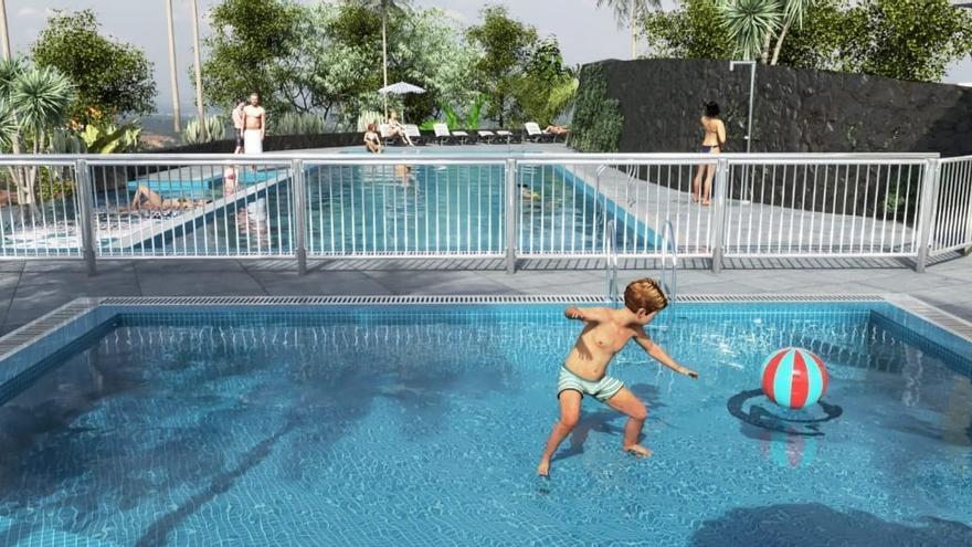 Infografía de la futura piscina recreativa de El Tanque