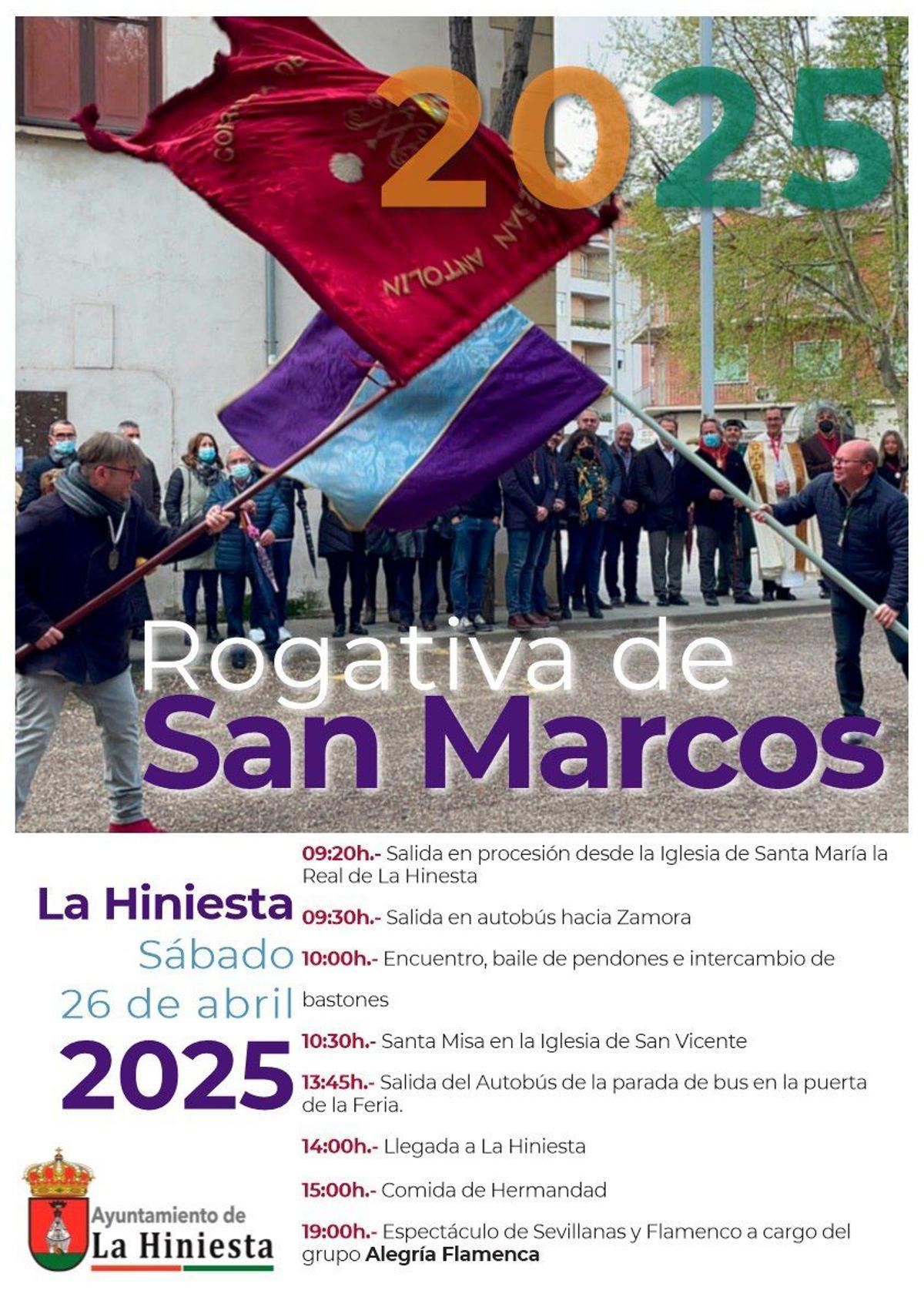 Cartel de la rogativa de San Marcos.