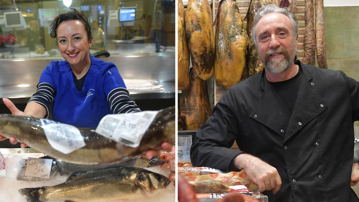 Dulce Bendaña y Paco Santé en su negocio.