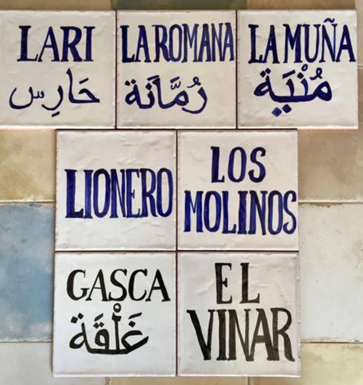 Rotulación y promoción de topónimos en las huertas de Ricote y Ojós