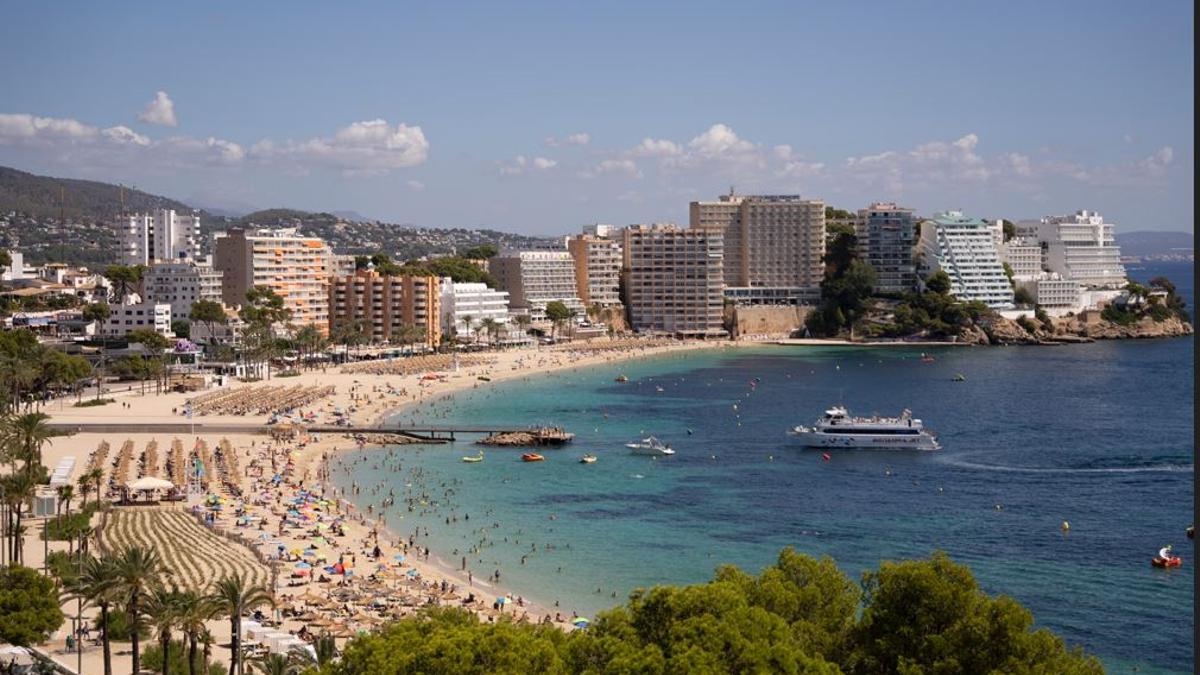 Una vista de la playa de Magaluf