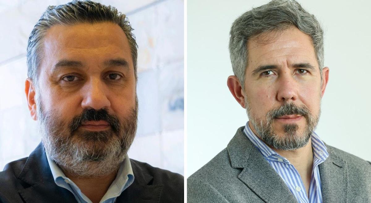 Manuel Carrera, nuevo director comercial de Prensa Ibérica en Galicia, y Pedro Costa, gerente general.