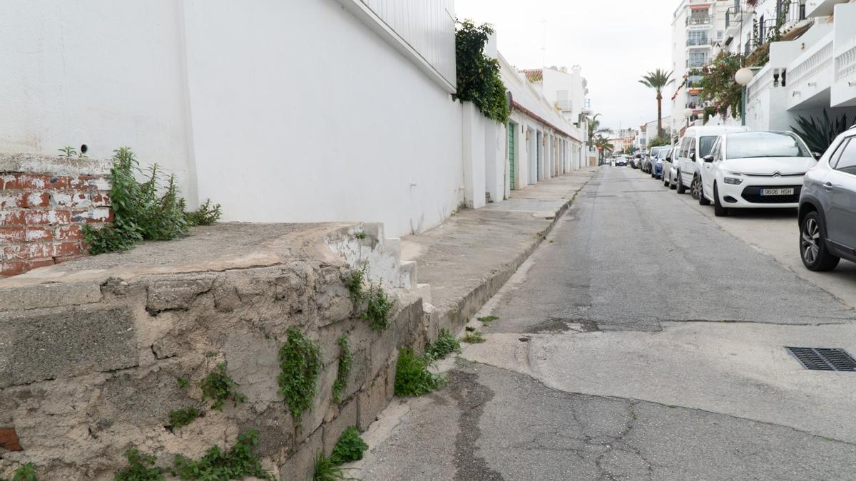 Calle Bajamar, en Nerja.