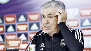 Ancelotti vuelve a una rueda de prensa tras casi dos meses