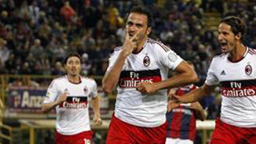 Pazzini, en su etapa en el AC Milan.